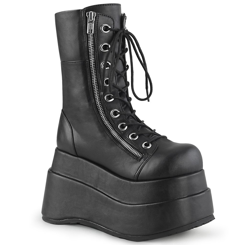 Bottes Hauteur Genoux Demonia Bear 265 Vegan Cuir Femme - Noir 18706-FOSG